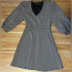 Black and White Mini Dress